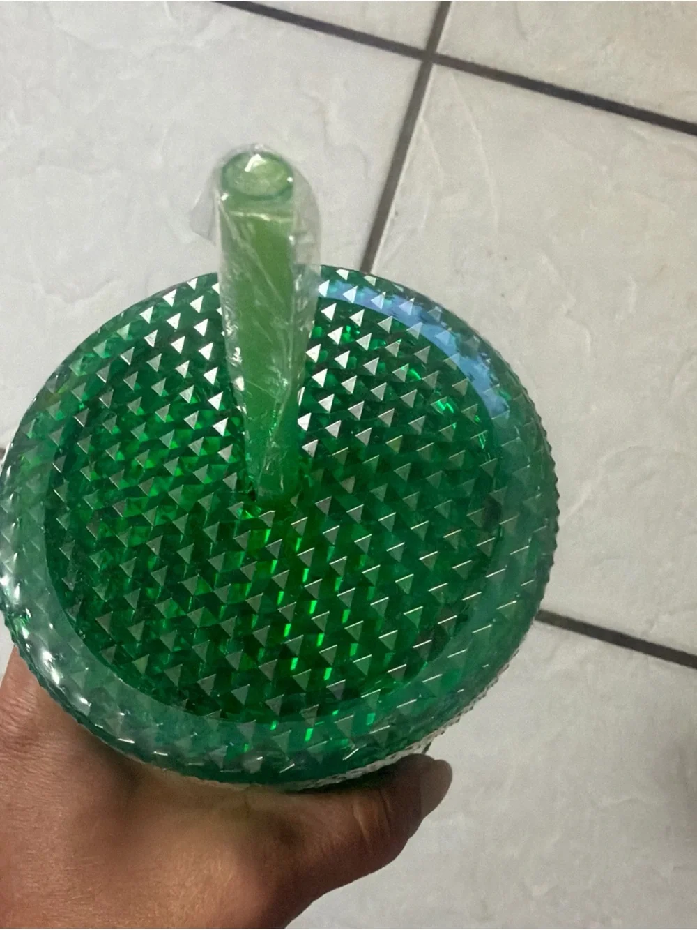 WICKED Green Diamond Tumbler Straw Lid Cup “Unbreakable Bond” Sealed W/Candy NWT